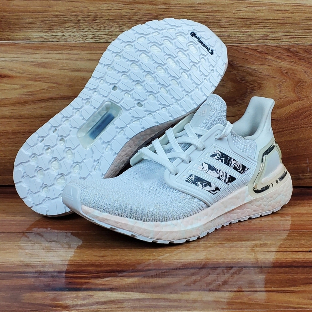 Adidas Women's UltraBoost 20 "Glam Pack- White Pink Tint" FW5721 Size 5 and 5.5